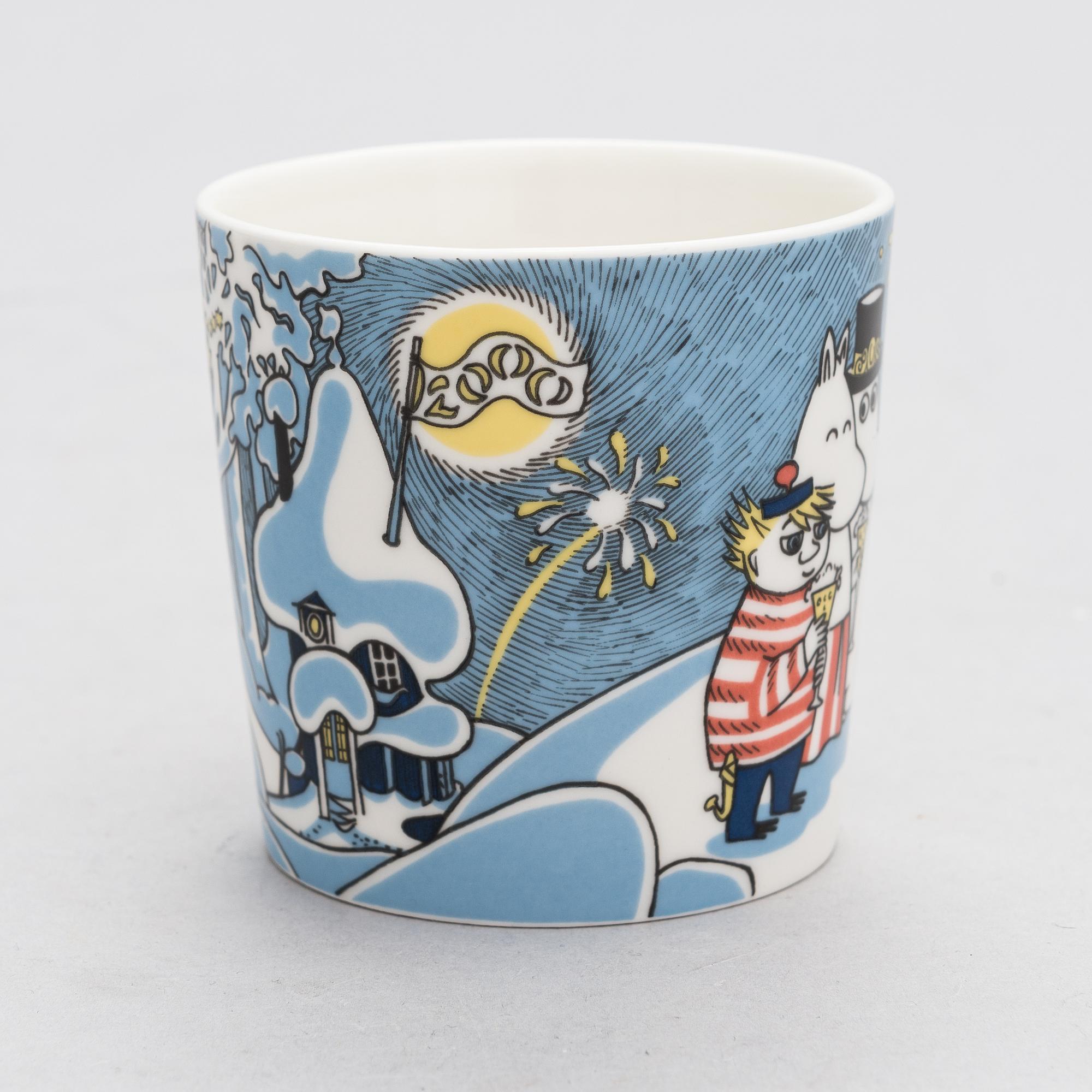 MOOMIN-MUG, porcelain, 'Millennium', Moomin Characters, Arabia 1999-2000.