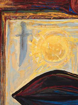 CO Hultén, gouache on paper board, signed and dated -48.