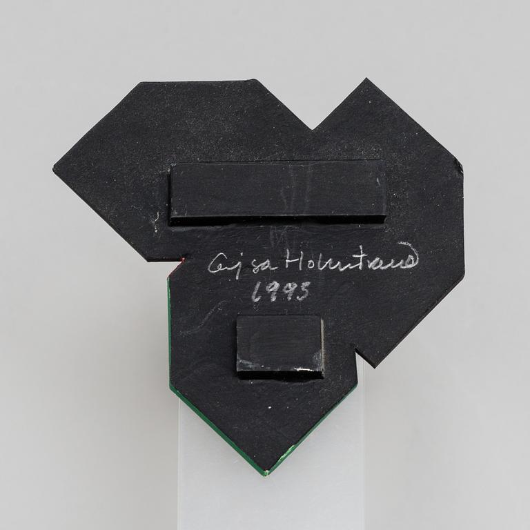 CAJSA HOLMSTRAND, miniature painting on panel, signed and dated 1995.