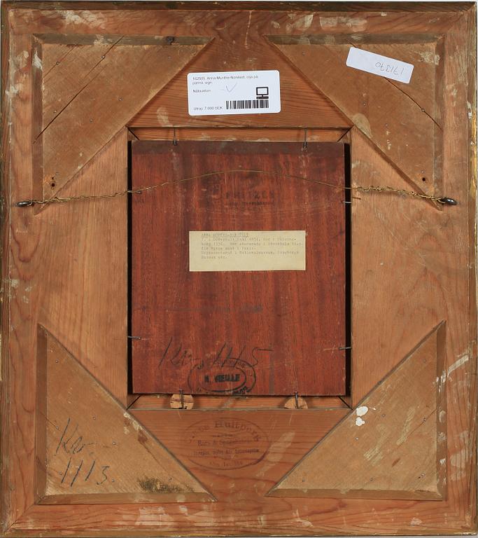 ANNA MUNTHE-NORSTEDT, olja på pannå, sign.