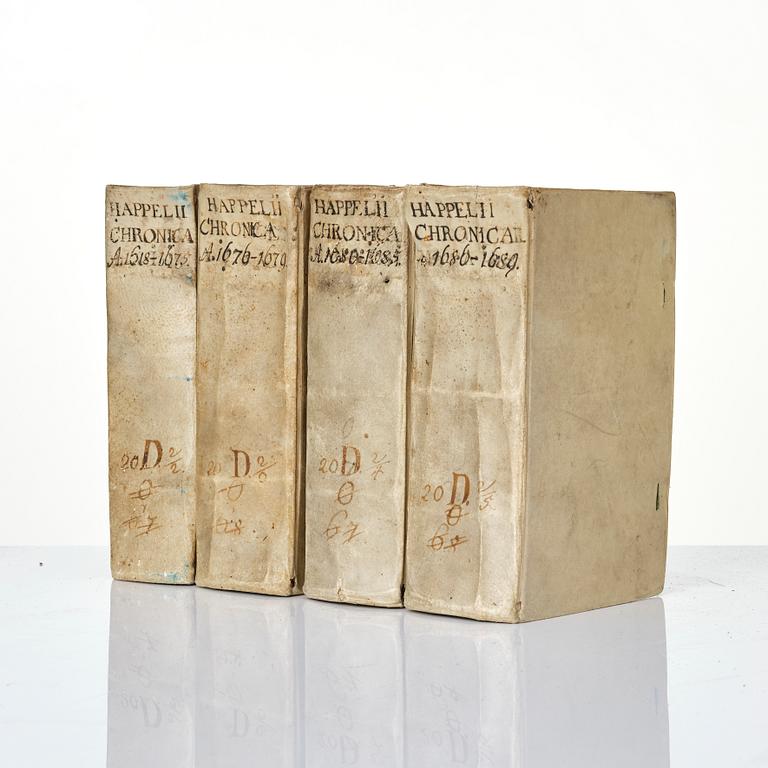Rare periodical, with numerous engraved plates, 1690.