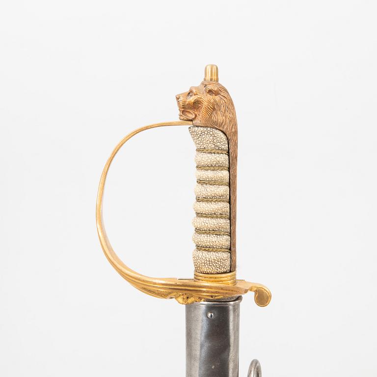 A British Navy officer's sword, 1827 pattern.