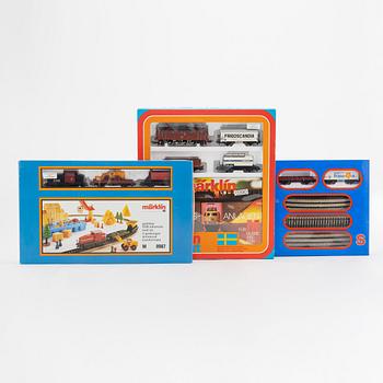 Märklin, three train sets, gauge H0, model nr 3231, 0984 and 0987.