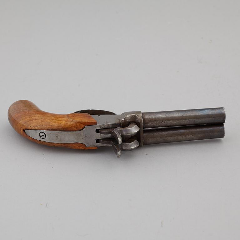 SLAGLÅSPISTOLER, 3 st, 1800-tal.