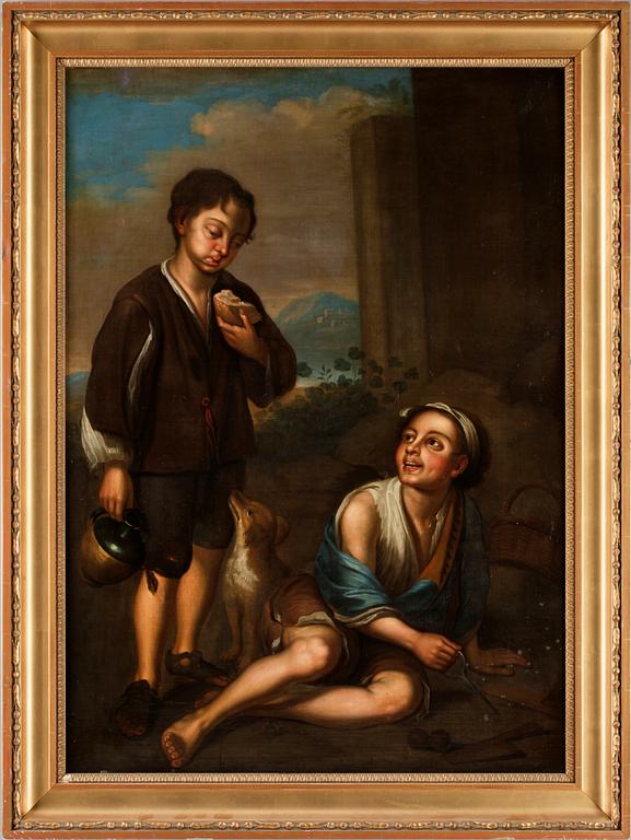 BARTOLOMÉ ESTEBAN MURILLO, efter, olja på duk, 1800-talets andra hälft.