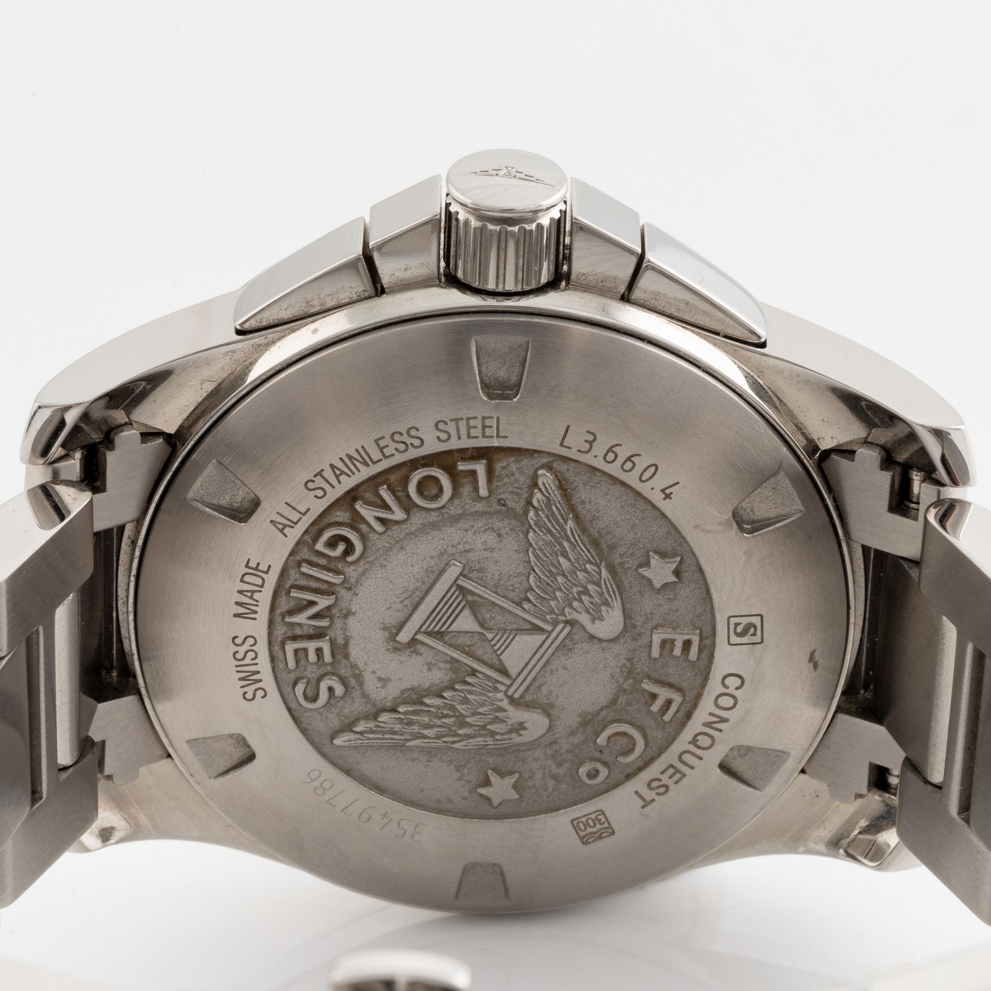 Longines, Conquest, armbandsur, kronograf, 41 mm.