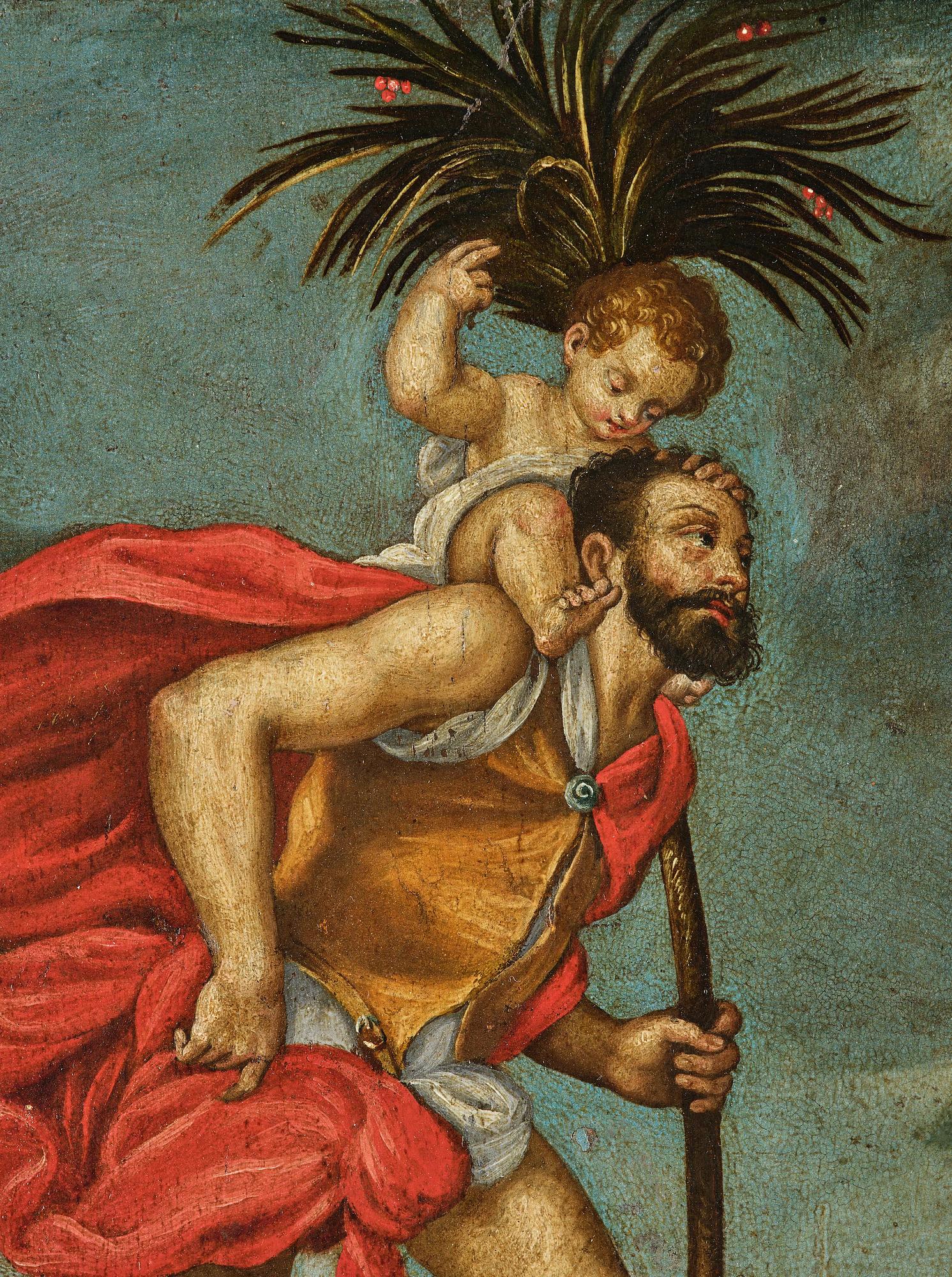 Adriaen Isenbrandt, circle of/follower of, St Christopher.