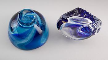 VAS OCH SKÅL, glas, Göran Wärff, Kosta, Unik, signerade.