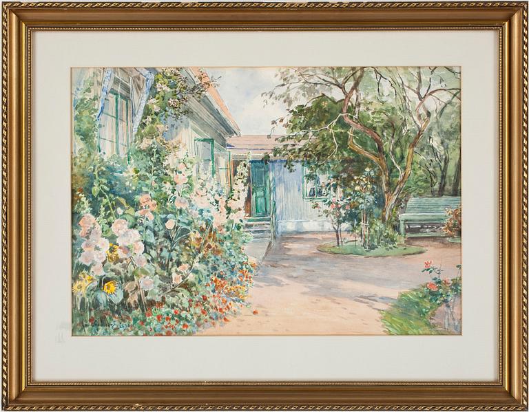 ANNA GARDELL ERICSSON, akvarell. Signerad.