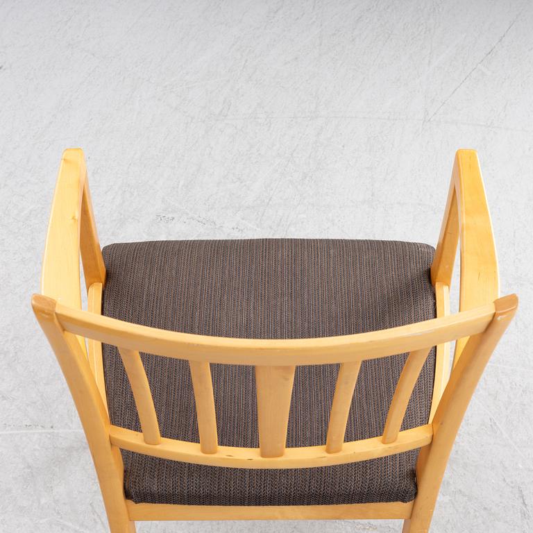 Carl Malmsten, a set of 3 "Talavid" armchairs, OH Sjögren, second half of the 20th century.