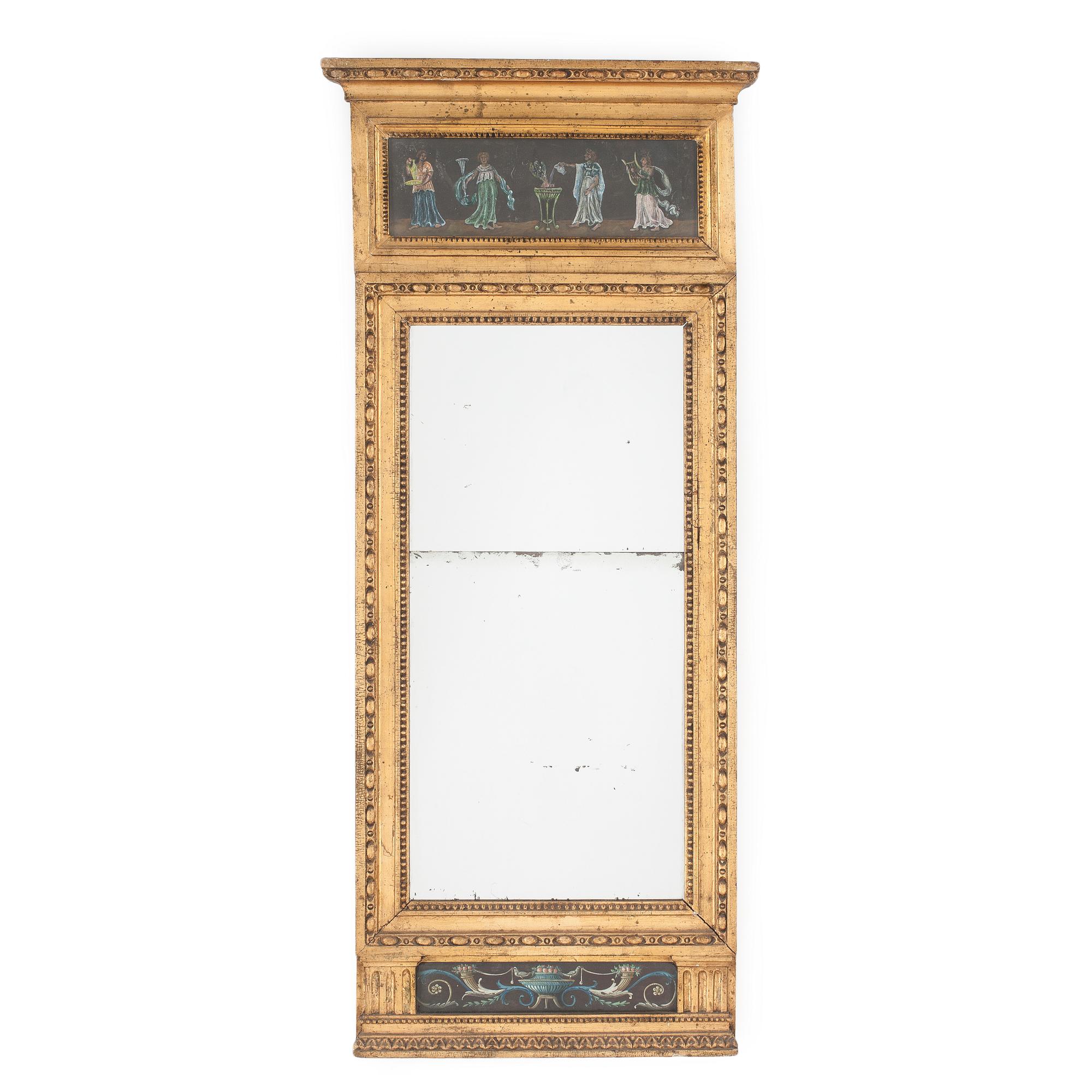 SPEGEL, sengustaviansk, omkring år 1800.