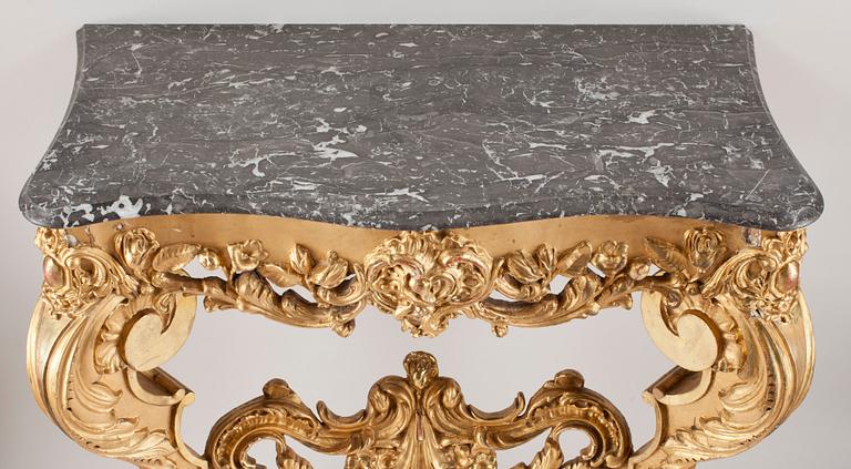 KONSOLBORD, barockstil, 1800 tal.