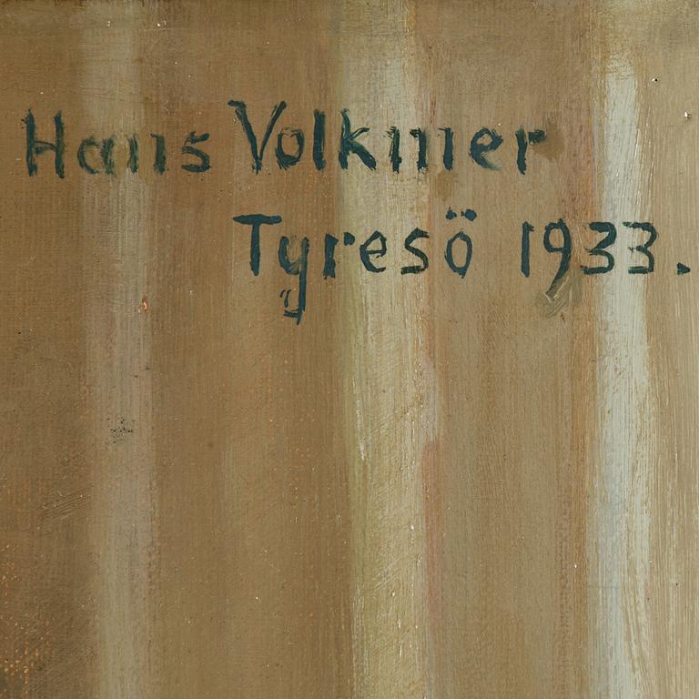 Hans Volkmer, an oil on canvas. Signed and dated 1933.