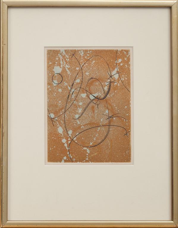 MAX ERNST, färglitografi. Epreuve d’artist och signerad.