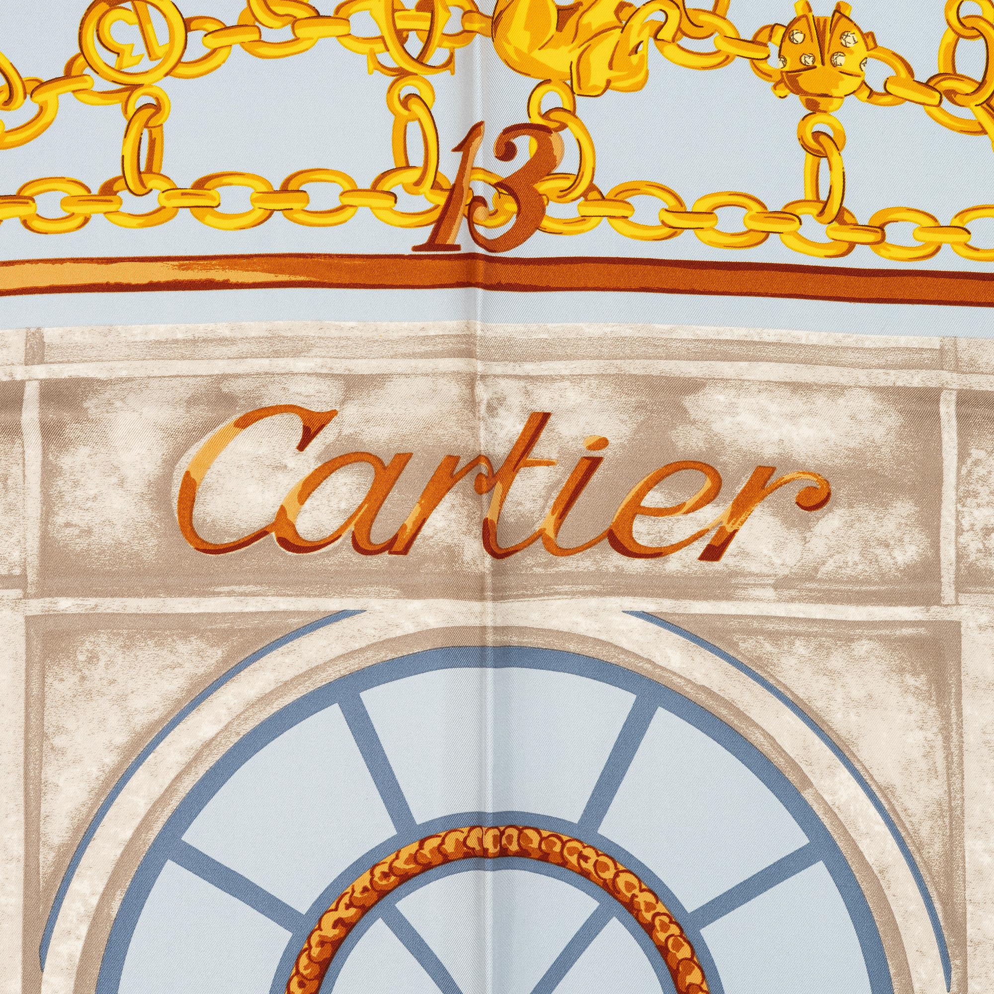 Cartier, scarf.