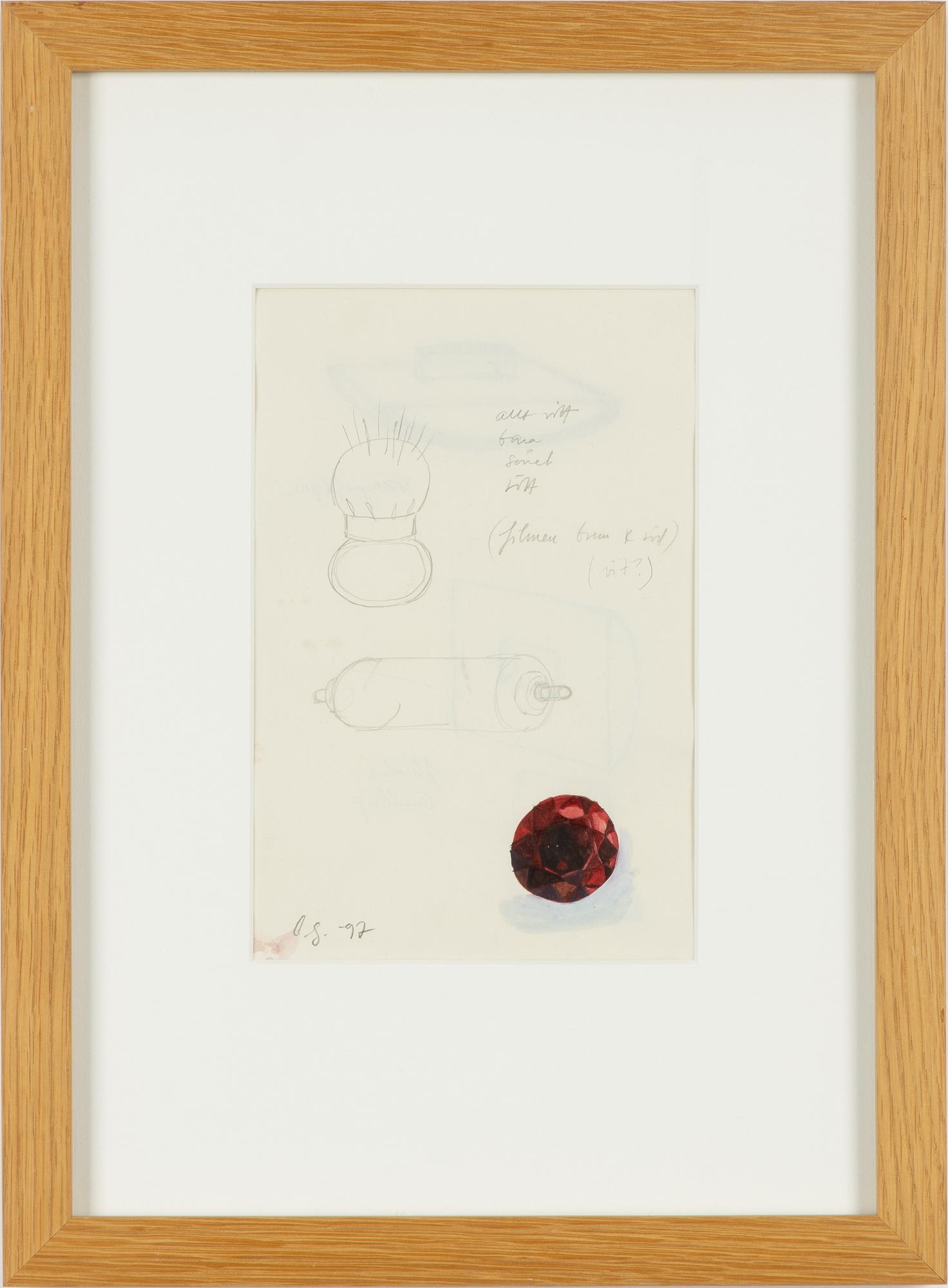 Charlotte Gyllenhammar, Mixed Media. Signed and dated -97.
