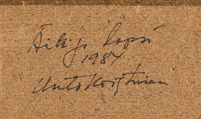 Unto Koistinen, Mor och barn.