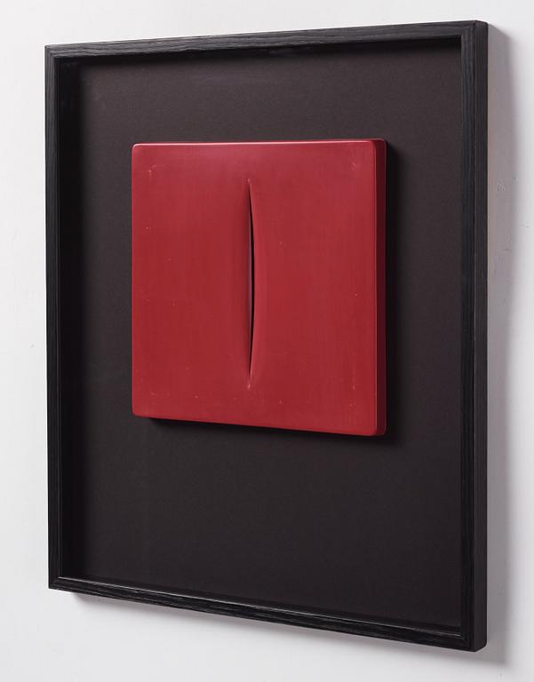 Lucio Fontana, "Concetto spaziale (Red)".