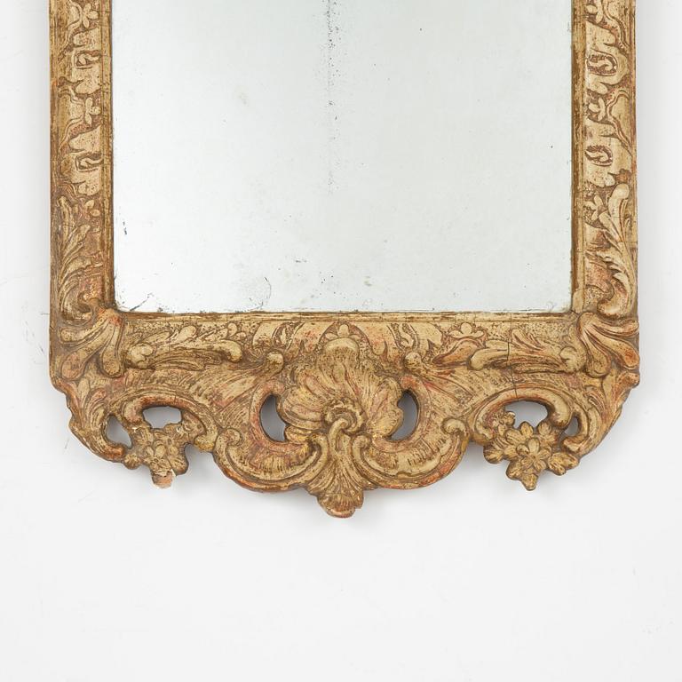 A Rococo mirror, second half of the 18th century.