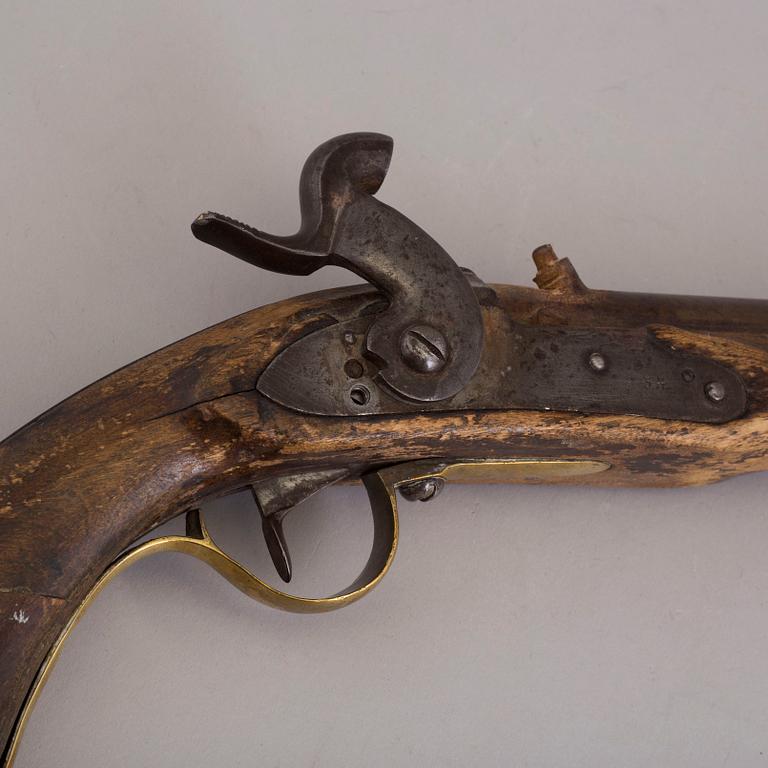 A Swedish percussion lock pistol model 1820-49.