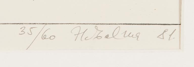 Herald Eelma, litografia, signeerattu ja päivätty -82, numeroitu 35/60.