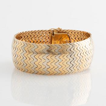 Armband, 18K trefärgat guld, Italiensk stämpel.