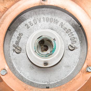 Paavo Tynell, vägglampor/utebelysning, ett par, modell 91100, Idman 1900-talets mitt.