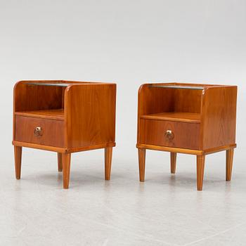Sängbord, ett par, Swedish Modern, 1940-tal.