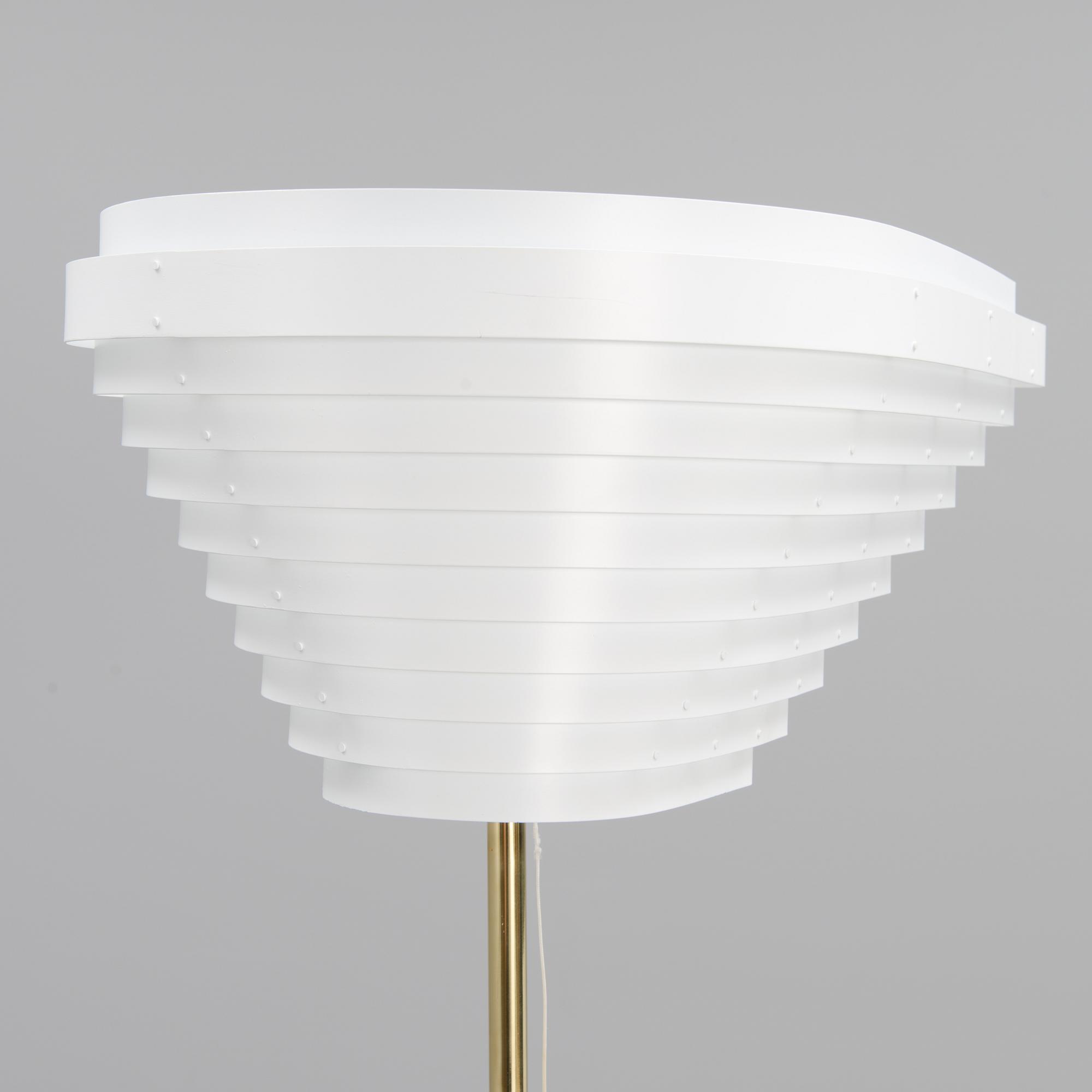 AN "ANGEL WING" FLOOR LAMP, MODEL A 805, Artek, 2000s. Manufacturer's label.
