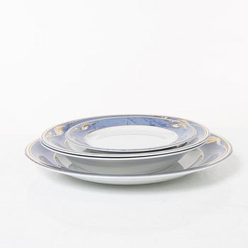 Royal Copenhagen, a 66-piece dinner and coffee service, 'Magnolia', Denmark, 1992-99.