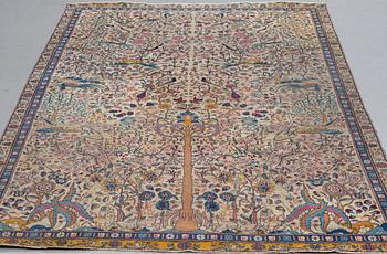 MATTO, semi-antique persian possibly Esfahan/Tehran/Kashan ca 259 x 156 cm.