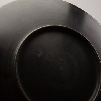 A Swedish 20th century set of 14 plates in bakelite and silver mark of T Wendt Helsingborg 1945.