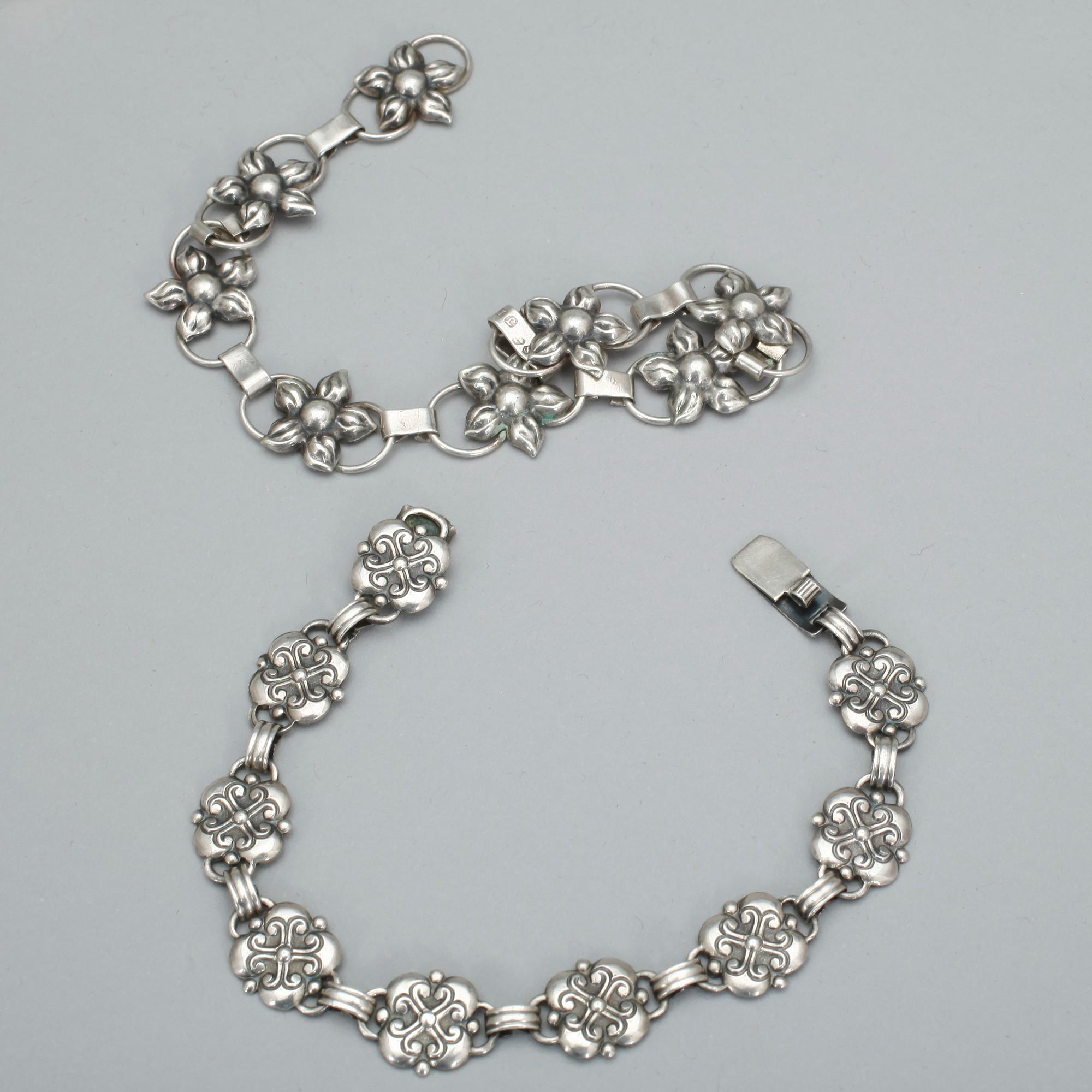 PARTI SMYCKEN, 13 delar, silver, bland annat Alton, 1900-talets andra hälft. Total vikt ca 140 gram.