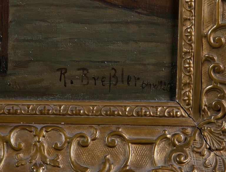 BRESSLER, REINHOLD, olja på duk, sign.