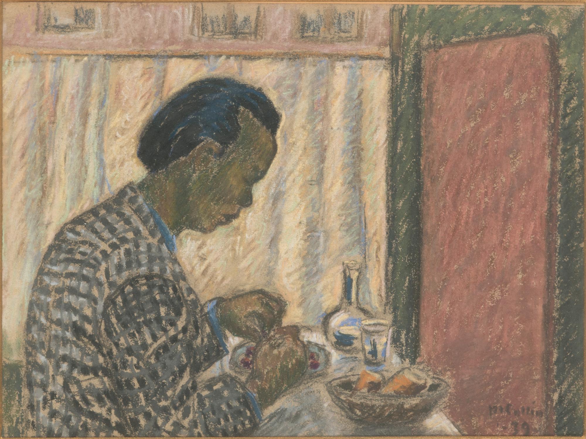 Marcus Collin, pastell, signerad och daterad-39.