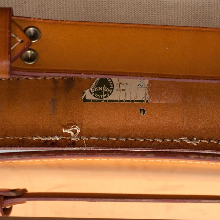 FÅTÖLJER, ett par, "Spanska stolen", Börge Mogensen för Fredericia Stolefabrik, Danmark.