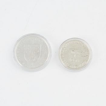 Medaljer,  24 st, silver, "Konungaätten Bernadotte", Mynthuset Sverige.