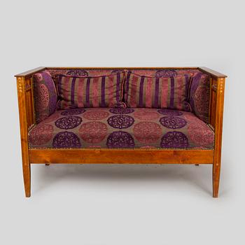 A 3-piece furniture suite, made to order for a private home, early 20th century.