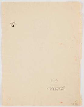 Sigrid Hjertén, A woman sitting in a flower.