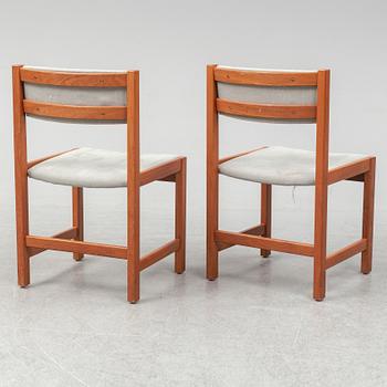 A set of six dining chairs, Ulferts, Tibro, Sweden, second half of the 20th Century.