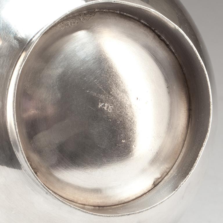 KANNA, nysilver. Sylvia Stave, C.G. Hallberg, Stockholm 1930-tal.