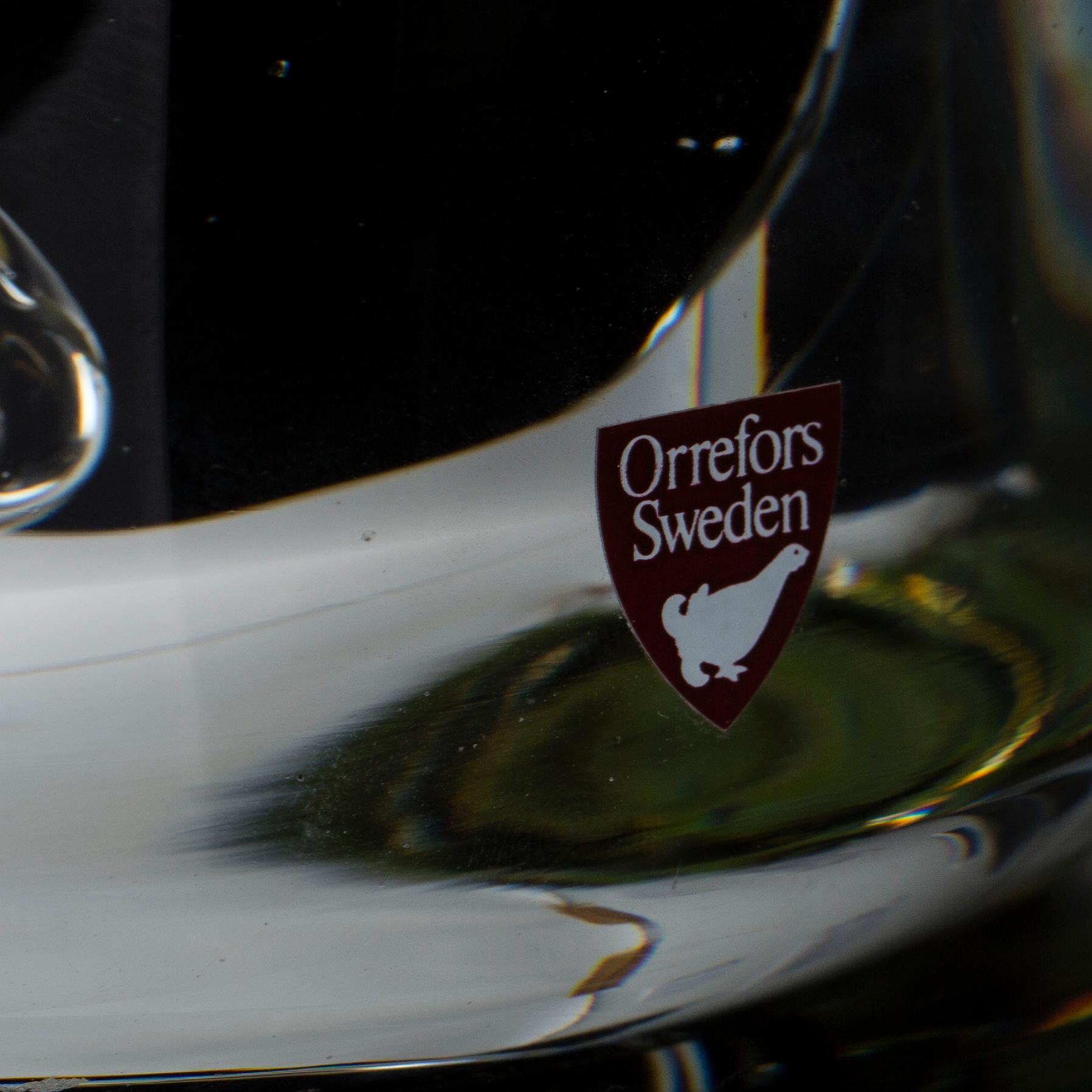 Ingeborg Lundin, An Ingeborg Lundin 'Ariel' glass vase, Orrefors, Sweden 1987.