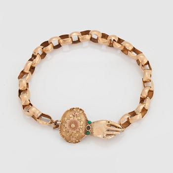 ARMBAND 18K guld och silver.