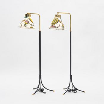 Josef Frank, a matched pair of model 1842 floor lamps, Svenskt Tenn.