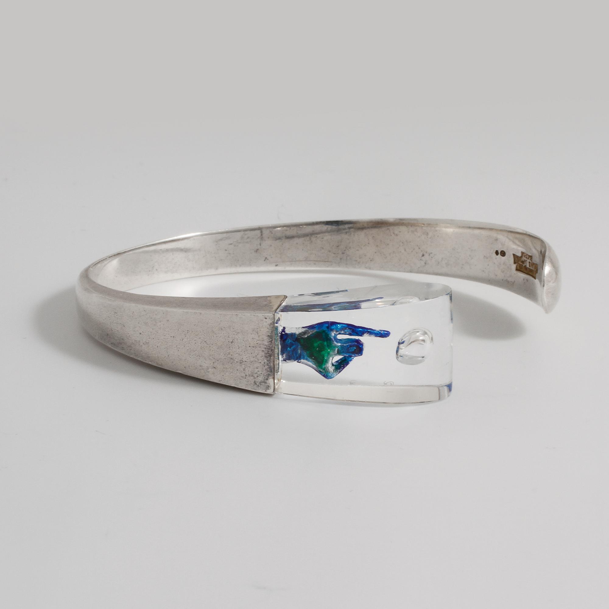 BJÖRN WECKSTRÖM, a "Space Silver" bracelet made by Lapponia in Finland 1974.