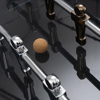 Adriano Design, foosball table, "Cristallino Classic", Teckell, Italy.