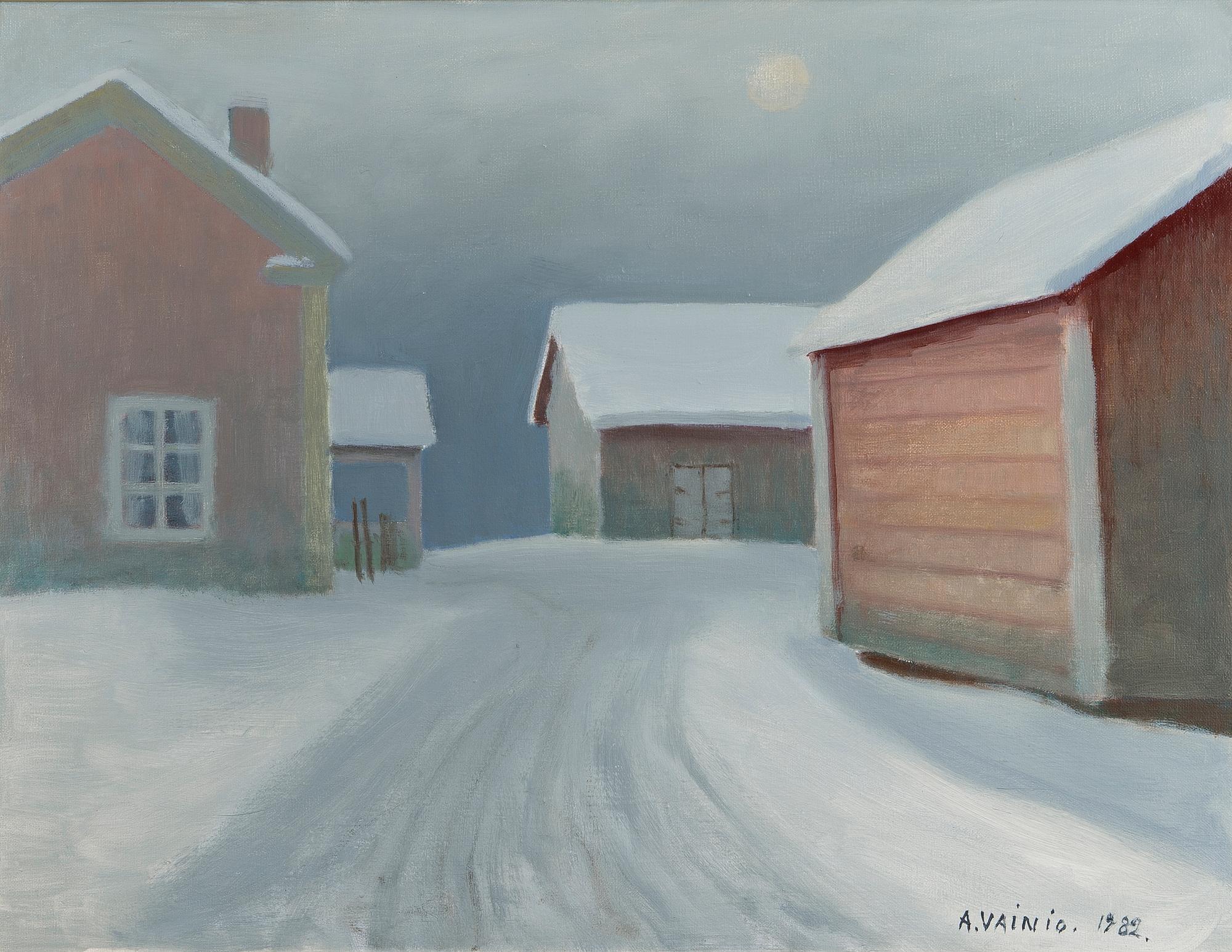 ARMAS VAINIO, oil on canvas, signed and dated 1982.