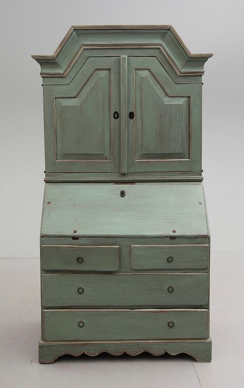 SKRIVSKÅP, allmoge, sent 1700-tal.