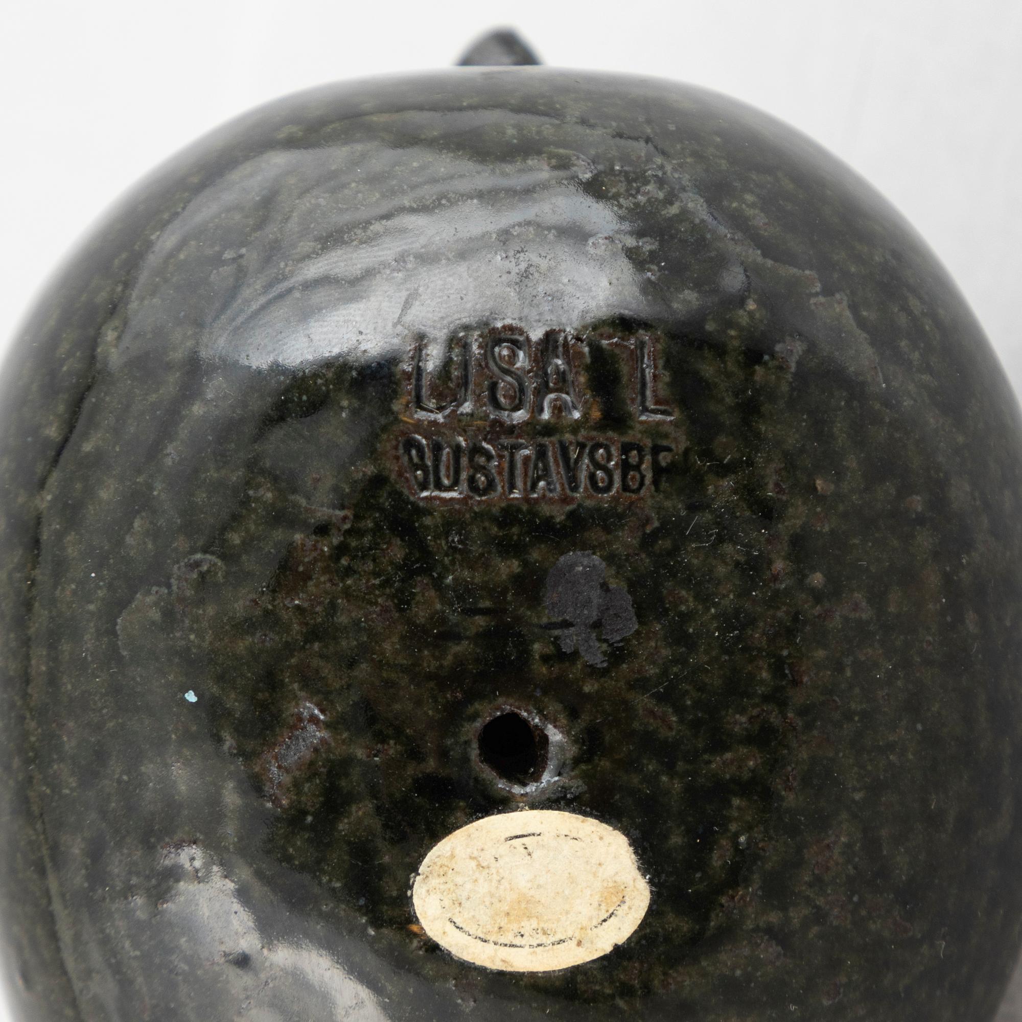 Lisa Larson, a group of three stoneware birds, Gustavsberg 1960s.