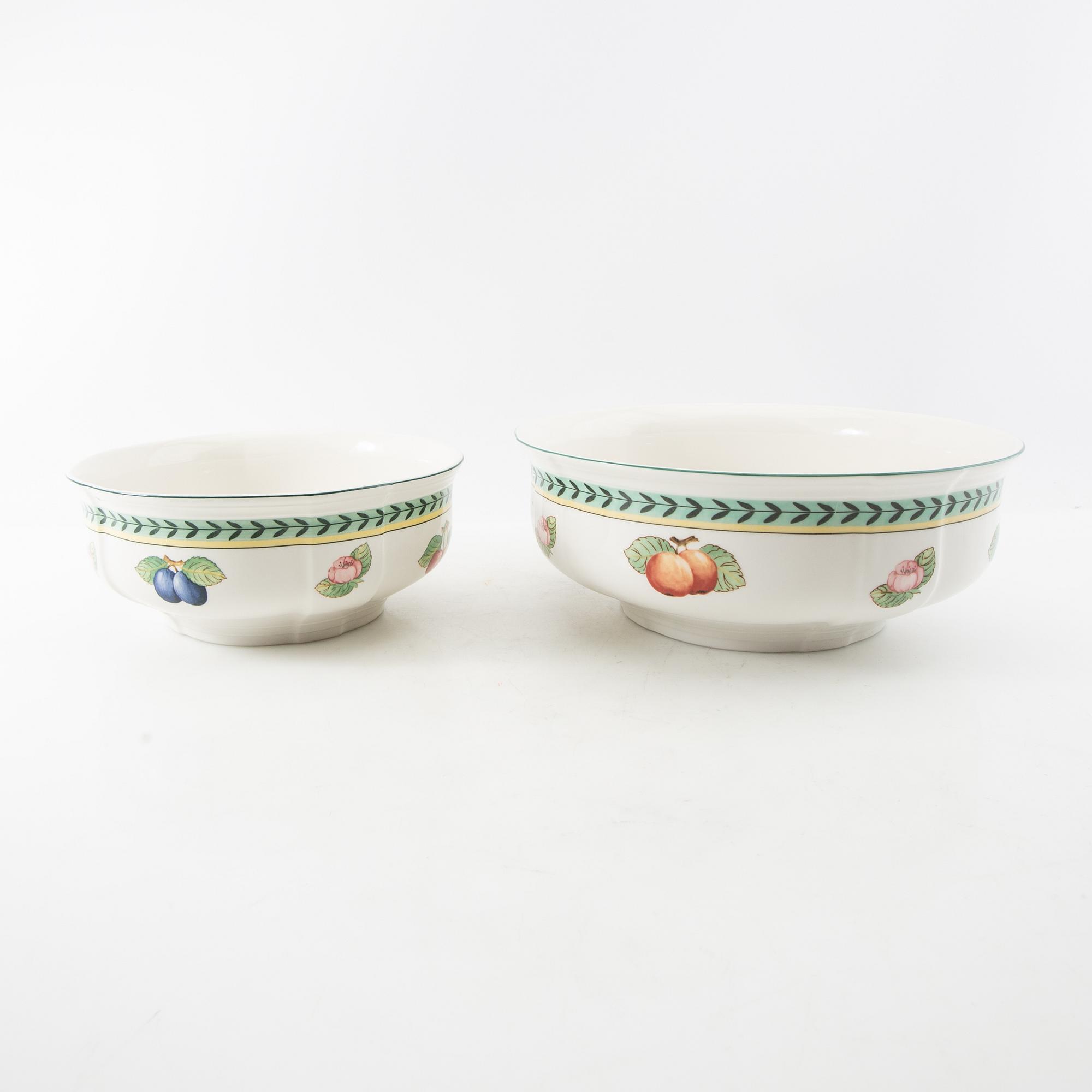 Servis, 48 delar, porslin, "French Garden Fleurence", Villeroy Bosch, Tyskland.